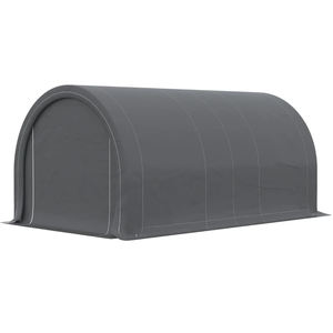 Cadre galvanisé Gris PE Étanche Heavy Duty Motorbike Shed Garden Storage Tent Patio Storage Shelf - Product Image 6