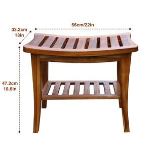 <span class=keywords><strong>Banc</strong></span> <span class=keywords><strong>de</strong></span> douche en teck <span class=keywords><strong>avec</strong></span> étagère <span class=keywords><strong>de</strong></span> <span class=keywords><strong>rangement</strong></span> pour <span class=keywords><strong>salle</strong></span> <span class=keywords><strong>de</strong></span> <span class=keywords><strong>bain</strong></span> et toilettes - Product Image 2