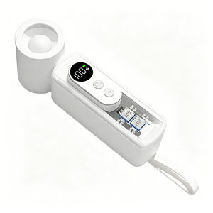Ventilateur <span class=keywords><strong>portable</strong></span> haute vitesse F31 avec écran LED numérique, 100 vitesses de vent, batterie rechargeable 2000 mAh, en ABS+<span class=keywords><strong>PC</strong></span>, pour un refroidissement <span class=keywords><strong>portable</strong></span> - Product Image 1