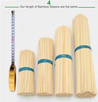 Brochettes en bambou biodégradables de haute qualité, résistantes à la chaleur, 100 % écologiques, jetables, 3,0*35 cm, pour barbecue et fondue, emballage personnalisé