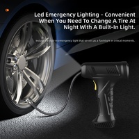 Gonfleur de pneus portable 120W 150PSI, double alimentation, sans fil, pompe à air numérique avec écran LCD et lumière LED pour voiture, SUV, moto, vélo, ballon