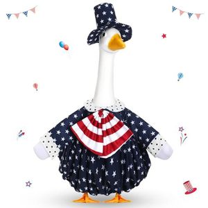 Conjunto de ropa con diseño de ganso para el Día de la Independencia, para decoración de jardín - Product Image 1