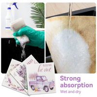 Éponge en coton de pulpe de bois de cellulose réutilisable écologique de conception personnalisée, torchon suédois imprimé, torchon de cuisine suédois
