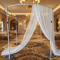 Support de toile de fond rond en aluminium réglable SPR Factory pour événements, mariages et décorations de fête - Vente en gros