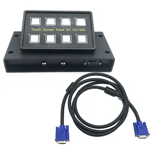 8 Gang Touch ON-Off 12V 24V LED Switch Car Light Bar Circuit control Box System Button switch