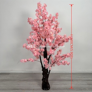 Arbre artificiel en soie rose en gros, fausse fleur de <span class=keywords><strong>cerisier</strong></span> <span class=keywords><strong>japonais</strong></span>, grand arbre artificiel de 180 cm en gros - Product Image 6