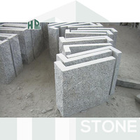 Carrelage en granit gris clair G603, surface en forme de champignon, pour décoration murale extérieure
