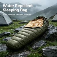Sac de couchage pour adultes en duvet d'oie blanc à 90 % - Extérieur et camping, ultraléger, chaud, hiver, portable, compact, voyage