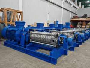 Pompe centrifuge horizontale multi-étages Semp OEM MD200x150-315ax4/2p-560kw, matériaux de qualité supérieure, débit de 340 m³/h, pression de 40 bars - Product Image 4