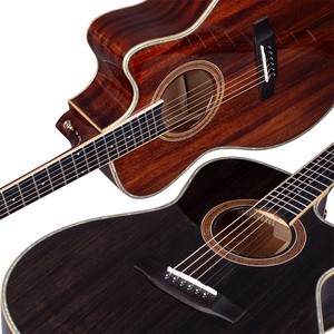Guitare acoustique professionnelle 41 pouces pleine taille, cordes en cuivre, manche en <span class=keywords><strong>acajou</strong></span>, finition brillante, couleur optionnelle, logo personnalisé pour la musique - Product Image 4