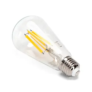 Ampoule LED à filament st64 e27 18w, lumière chaude, économie d'énergie, idéale pour la décoration et les ambiances chaleureuses. - Product Image 2