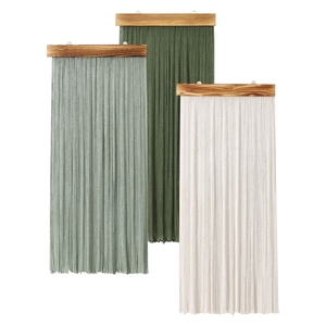 Ultima Novità: Arazzo Boho Fatto a Mano con Striscia in Legno e Design con Nappe, Decorazione da Parete in Stile Nordico - Product Image 1