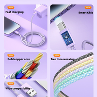Câble de charge USB vers type C de haute qualité 3M 60W, câble de données, câble type C, charge rapide pour téléphones mobiles et montres intelligentes