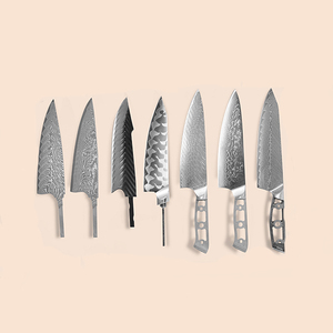 Nuevo diseño japonés hecho a mano Damasco Chef cuchillo hoja en blanco con mango DIY cuchillo de cocina - Product Image 2