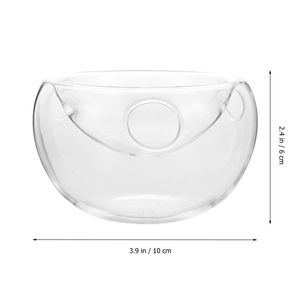 Petit bol à salade en verre <span class=keywords><strong>soufflé</strong></span> à la main trempette servant un <span class=keywords><strong>plat</strong></span> froid refroidisseur chambre à dessert de fruits glacé double mélange artistique de <span class=keywords><strong>plat</strong></span> sec - Product Image 3