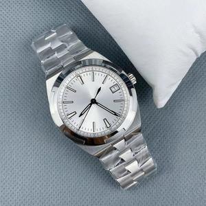 Nouvelle montre automatique mécanique pour homme VC4500 Classic 2026 avec cadran blanc, bracelet en acier, affichage du calendrier super lumineux et boîtier transparent - Product Image 3