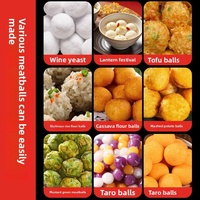 Ligne de production de boules de taro, machine à rouler en spirale pour taro, machine à arrondir la pâte pour boules de taro, perles de tapioca, boulettes de viande, boules de pâte