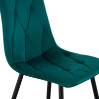 Chaise de salle à manger moderne en velours, style nordique, luxe doré, pour bureau à domicile, vente en gros OKAY FURNITURE