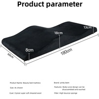 Matelas de lit pour cils Pinky leem, mousse à mémoire de forme, surmatelas incurvé, matelas de lit pour extensions de cils, matelas de beauté pour cils, surmatelas