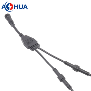 Tùy chỉnh 2 <span class=keywords><strong>3</strong></span> cách Y Splitter dây không thấm nước đúc kết nối điện IP68 IP67 Doanh cáp cho LED chiếu sáng ngoài trời - Product Image 2
