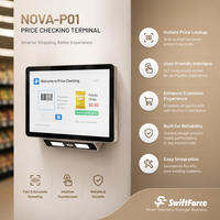 Terminal de Verificación de Precios de 10.1 Pulgadas con Escáner de Código de Barras, Personalizable OEM ODM, Certificado CE RoHS para Tiendas Minoristas y Supermercados