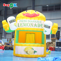 Stand de vente de limonade SAYOK, grand stand de concession, tente gonflable de 10x10x13,12 pieds avec mains et souffleur d'air pour les concessions