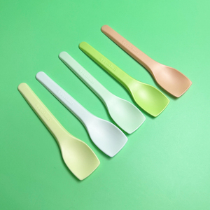 CPLA Disposable Hotel Restaurant Eco Friendly Biodegradable Small Ice-cream Spoon