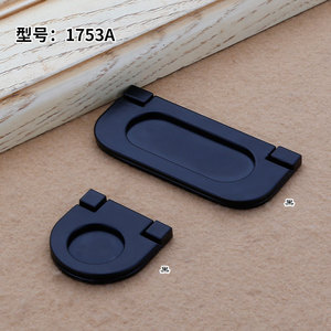 Lccdis Flip Top Drawer Handle Zinc Alloy Oval Modern Furniture Hardware For <b>Cabinet</b> Wardrobe - Product Image 3