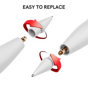 <span class=keywords><strong>Punta</strong></span> de repuesto para bolígrafo táctil, <span class=keywords><strong>punta</strong></span> de Metal de plástico para <span class=keywords><strong>Apple</strong></span> <span class=keywords><strong>Pencil</strong></span> 1st/2nd Generation iPad Stylus Pen, detección de ángulo de inclinación magnético - Product Image 6