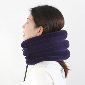 Oreiller de <span class=keywords><strong>traction</strong></span> cervicale gonflable pour soulagement de la douleur, collier de soutien gonflable pour <span class=keywords><strong>traction</strong></span> cervicale - Product Image 2