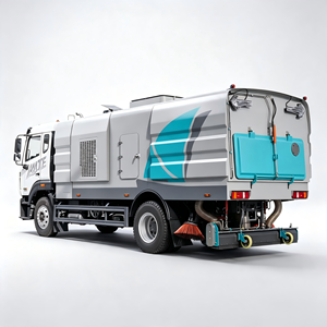 รถกวาดและล้างถนน Howo 15M3 สำหรับงานเทศบาล - Product Image 1