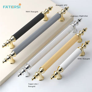 Aluminium Keukenkastjes Deurtrekhandgreep Kast Trekt En Knoppen Lade Matzwart Modern Meubelhandvat & Knop - Product Image 1