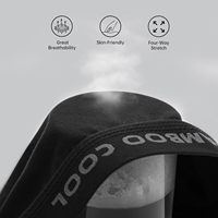 Boxers pour hommes en viscose de bambou de haute qualité, respirants, à taille élastique, couleur unie, jambes longues