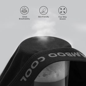 Boxers pour hommes en viscose de bambou de haute qualité, respirants, à taille élastique, couleur unie, jambes longues - Product Image 2