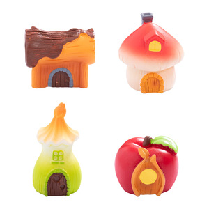 Venta al por mayor bosque creativo cuento de hadas Cabaña Casa resina artesanía personalizada Micro paisaje pequeño ornamento - Product Image 5
