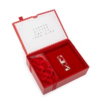 Kotak Hadiah Perhiasan Kertas Kaku Premium Mewah Elegan dengan Laminasi Matt, Dapat Didaur Ulang, dengan Pilihan Bingkai Foto, Dapat Disesuaikan