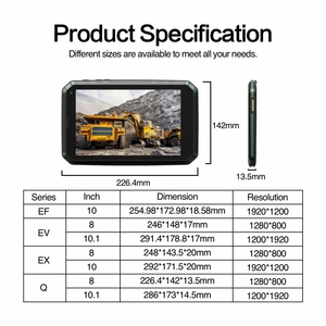 8 inch <span class=keywords><strong>Android</strong></span> <span class=keywords><strong>Tablet</strong></span> với vân tay HF Sim Thẻ IP68 ruggedness sử dụng công nghiệp OEM xử lý bởi MTK - Product Image 4