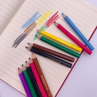 Lot de 6 crayons de couleur en bois pour enfants, ensemble de peinture artistique en gros