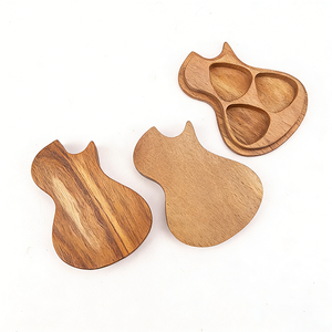 Boîte à médiators de <span class=keywords><strong>guitare</strong></span> en noyer personnalisée YUESHEN, étui de rangement créatif en bois massif, support pour médiators, pièces usinées CNC - Product Image 1