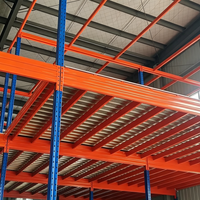 Zwischengeschoss aus Aluminiumprofilen & Rohren, Lagerhaus für Rohrzusätze, Zwischengeschoss-Plattform, Großes Stahllager-Zwischengeschoss