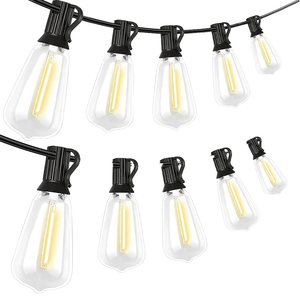 Guirlandes lumineuses LED de Noël personnalisées, étanches IP65, alimentées par batterie rechargeable, 110V/220V, pour le camping en extérieur, télécommande, 4M - Product Image 1
