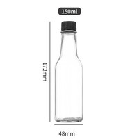 Bocaux en verre classiques pour sauces et épices de cuisine avec couvercle à vis
