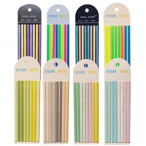 Transparent 160-Page Self-Adhesive PET Notepad Bookmarks Paper Reading Annotation Books with Index Tabs - Product Image 1
