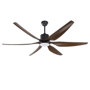 54 Inch <b>Ceiling</b> Fan With <b>Light</b>, 6 Speed Reversible DC Motor 6 ABS Blades <b>Remote</b> <b>Control</b> Dimmable LED Fan <b>Light</b> For Living room - Product Image 1