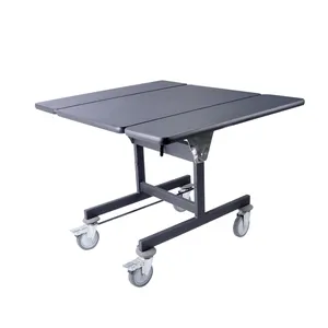 Hotel folding room service trolley hot box hot food room service table trolley
