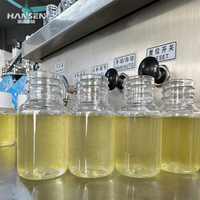 Mesin cair kosmetik minyak esensial semi-otomatis pneumatik dapat disesuaikan untuk botol plastik botol kaca untuk kimia teh selai