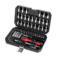 Kit d'outils mécaniques pour la maison, poignée à cliquet, douille, boîte De clé à cliquet, 1/4 pouces, jeu d'outils manuels