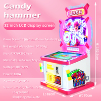 Console de jeu éducative pour enfants, écran tactile 32 pouces, à monnayeur, avec jeu de marteau de parc coloré, en japonais