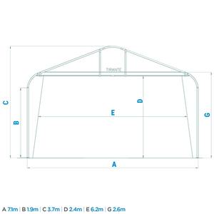 Tienda de campaña para deportes al aire libre grande personalizada de Italia, diseño de PVC con protección UV con galvanizado en frío, nueva cubierta de coche a la venta - Product Image 5