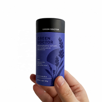 Tube en papier kraft biodégradable personnalisé pour déodorant en stick, emballage vide, conteneur cylindrique en carton recyclable
